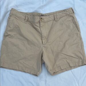 Izod Men's Khaki Flat Front Shorts